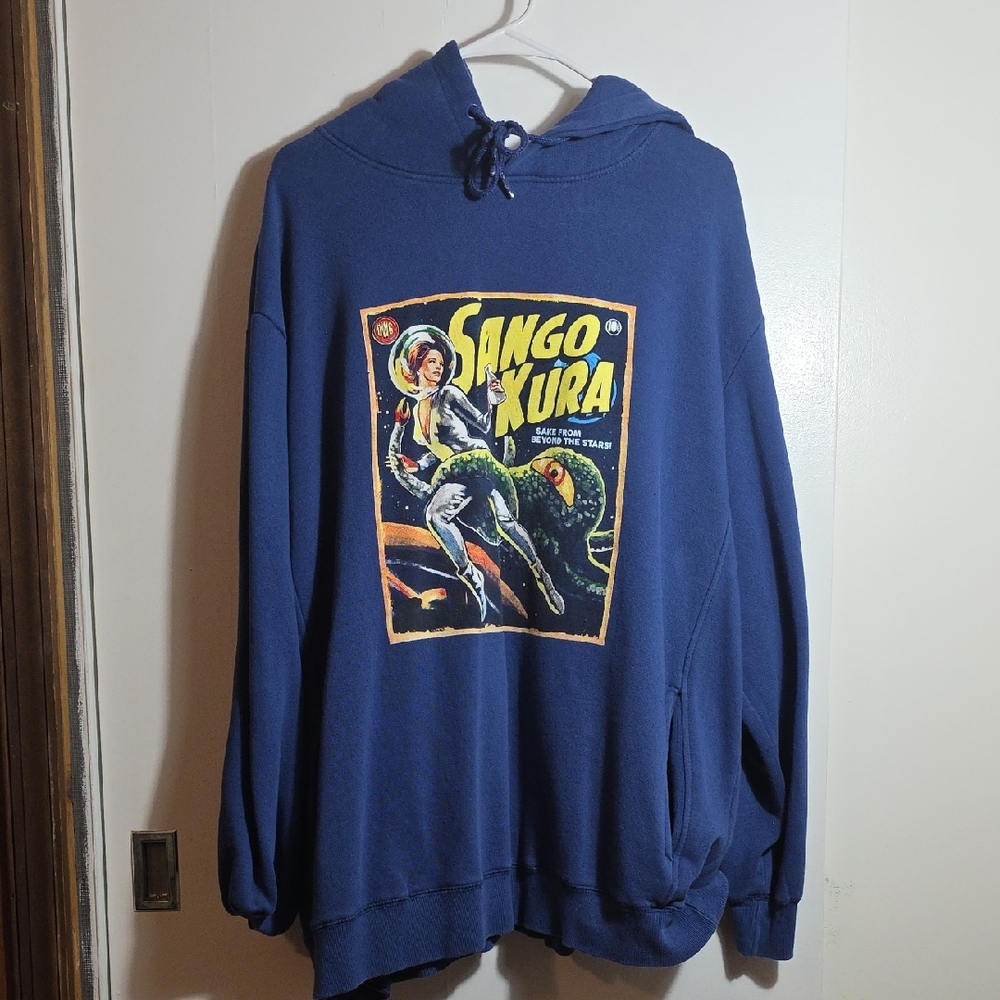 Blue Graphic Hoodie